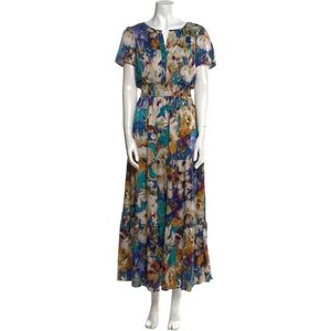 Nicole Miller Multicolor Floral Maxi Dress